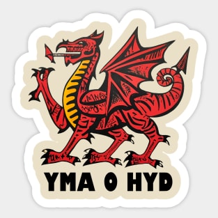 Welsh Dragon Yma O Hyd Sticker